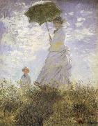 The Walk,Lady iwth Parasol Claude Monet